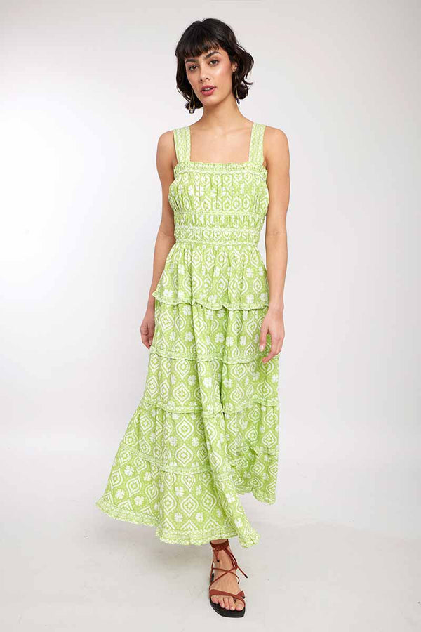 Esther Citrus Organic Cotton Sleeveless Dress – east.co.uk