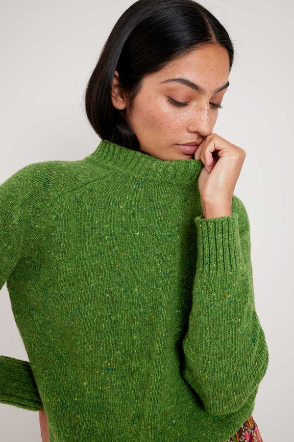 Green Donegal Merino Wool Jumper – east.co.uk