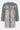 Front view East Malu green embroidered button down blouse.