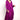 Model wears East Heritage Viviane Purple Satin Dress