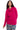 Model wears EAST Ruhn Pink Cashmere Roll Neck Jumper