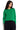 Model wears EAST Marrin Green Crew Neck Cashmere Jumper