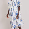 Model wears East Azul Pintuck Dress