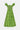 Front view flat shot image of East Heritage Lola Green Cotton Poplin Dress