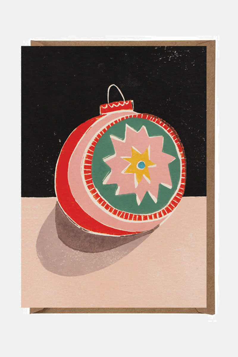 Star Bauble Card - Illustrated by Luiza Holub