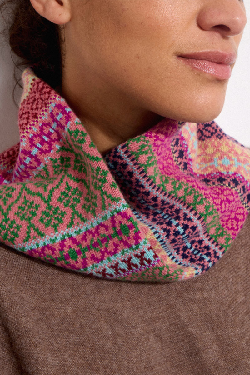 East x Oubas Fair Isle Wool Cowl