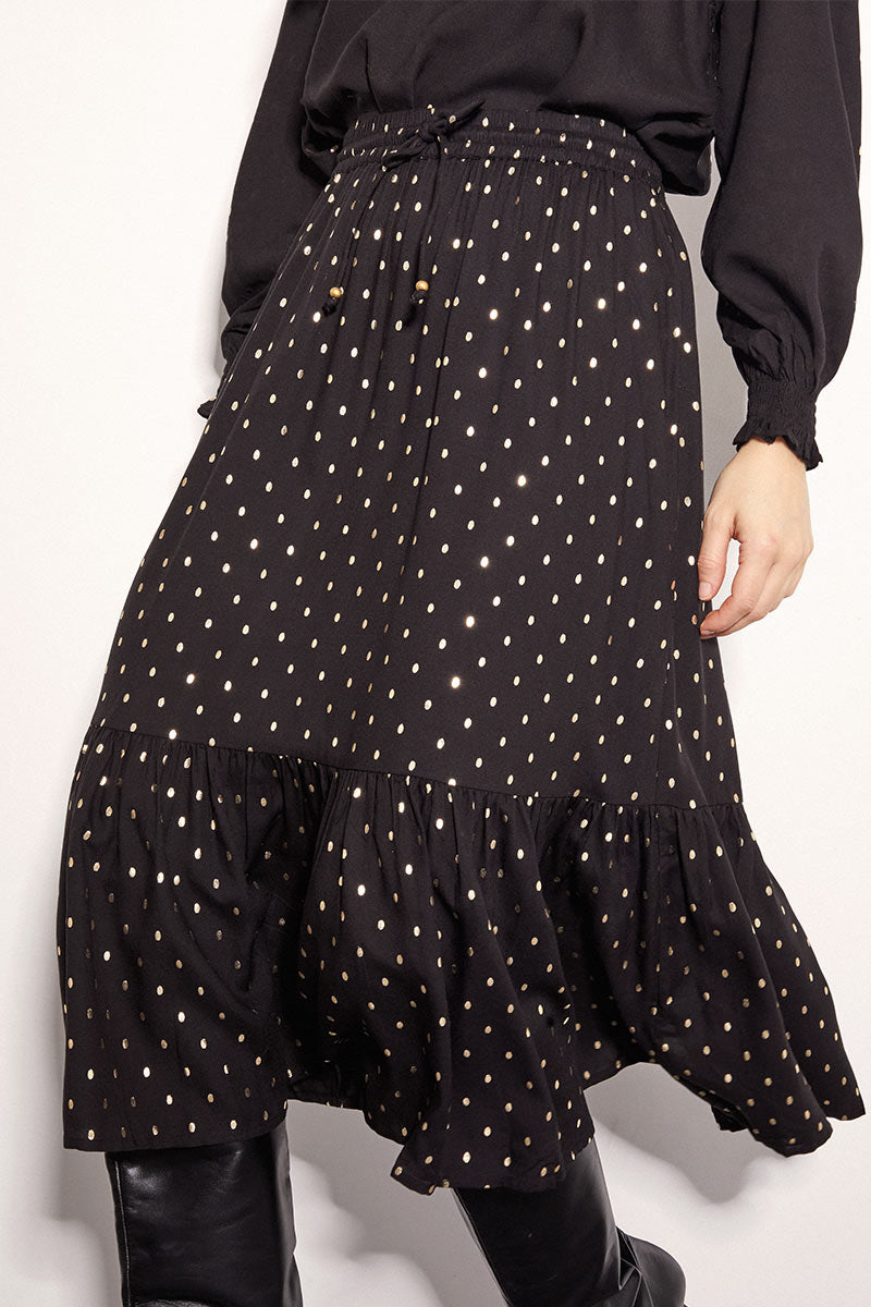 Brona Foil Spotted Skirt