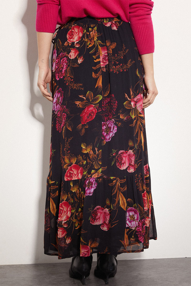 Dylan Floral Print Maxi Skirt