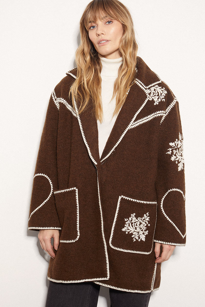 Emer Embroidered Wool Jacket