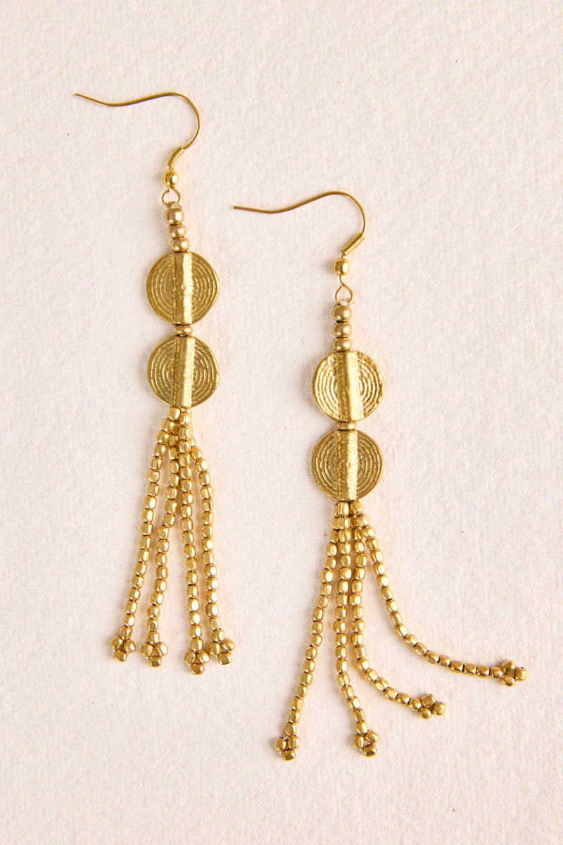 Golden Samara Earrings