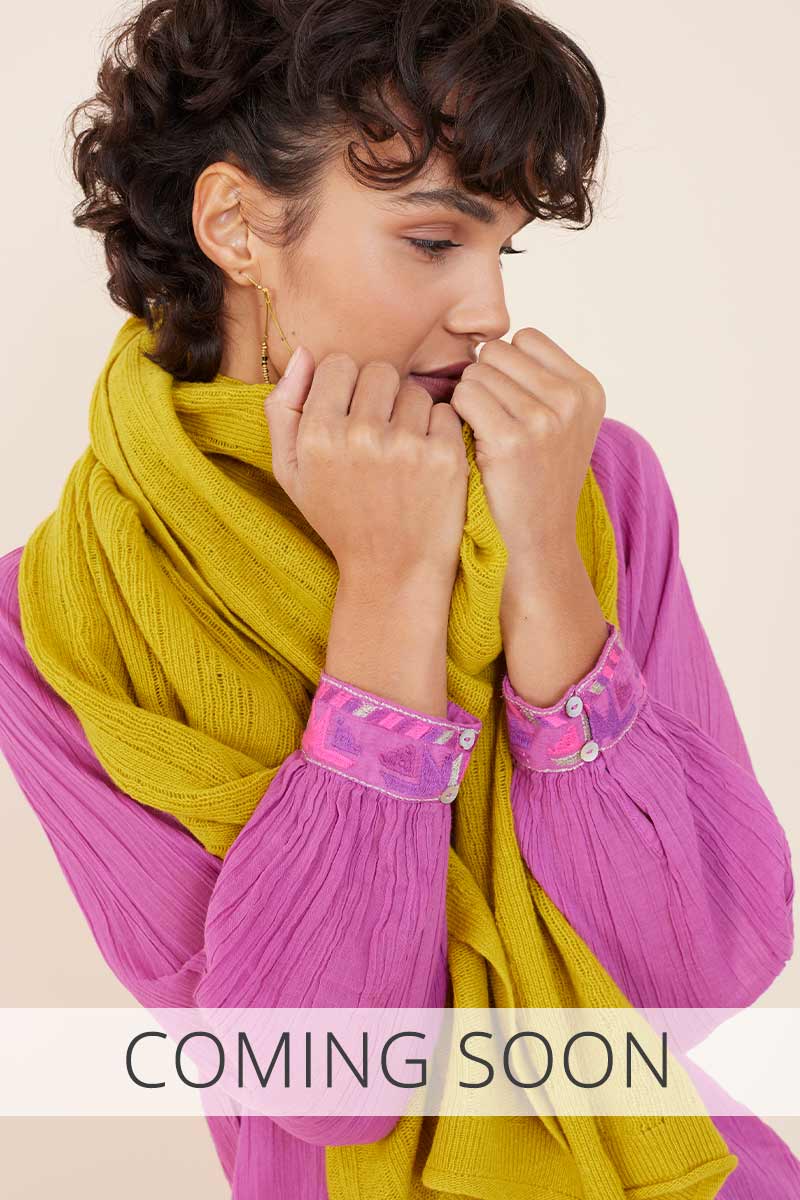 Brant Saffron Yellow Fine Lambswool Scarf